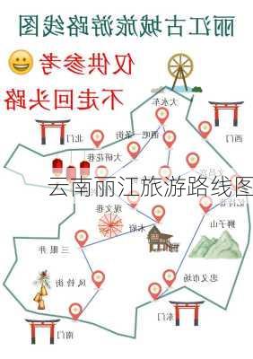 云南丽江旅游路线图