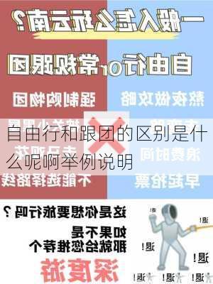 自由行和跟团的区别是什么呢啊举例说明