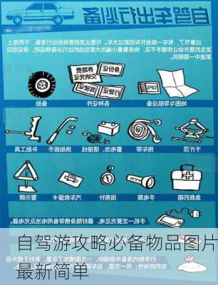 自驾游攻略必备物品图片最新简单