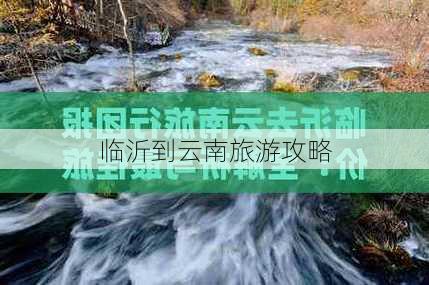 临沂到云南旅游攻略