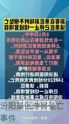 汾阳景区游客坠亡事件