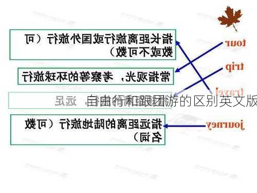 自由行和跟团游的区别英文版