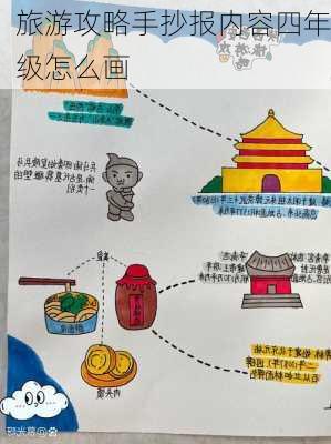 旅游攻略手抄报内容四年级怎么画