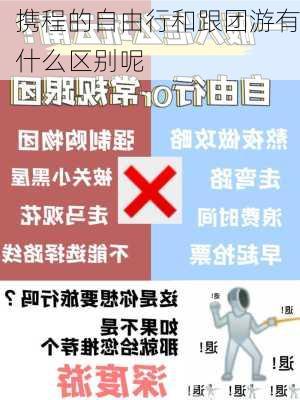 携程的自由行和跟团游有什么区别呢