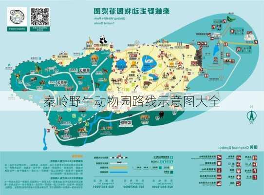 秦岭野生动物园路线示意图大全