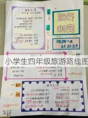 小学生四年级旅游路线图